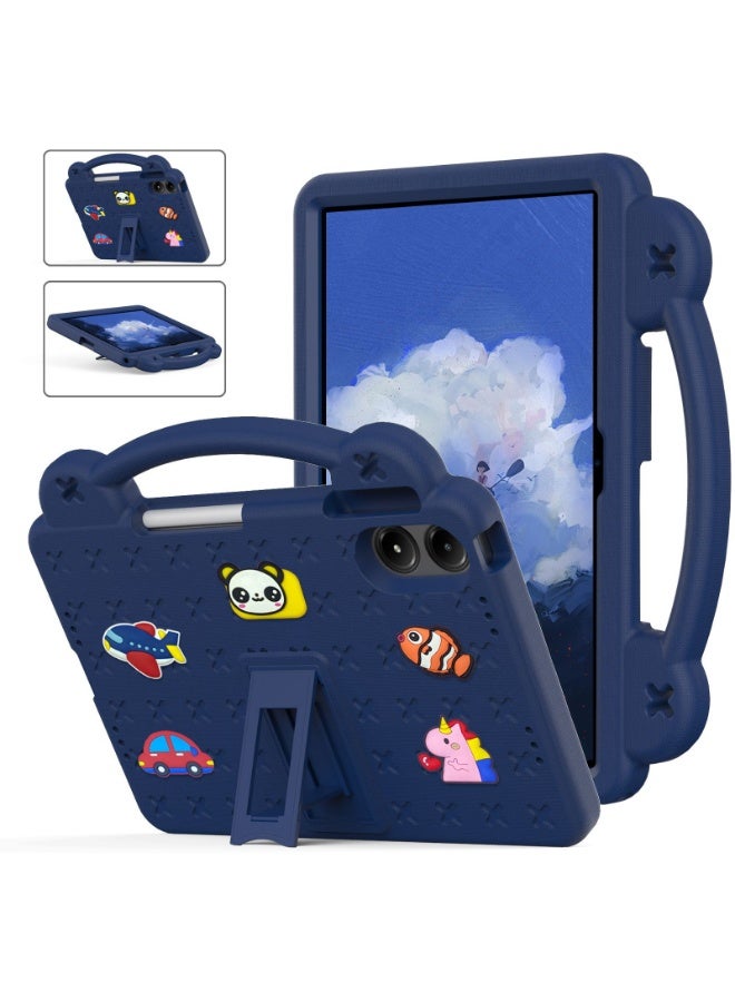 Handle Case for Xiaomi Poco Pad 12.1 inch 2024, Heavy Duty EVA Foam Shockproof Cover Kids Proof Case with Stand - Image 1